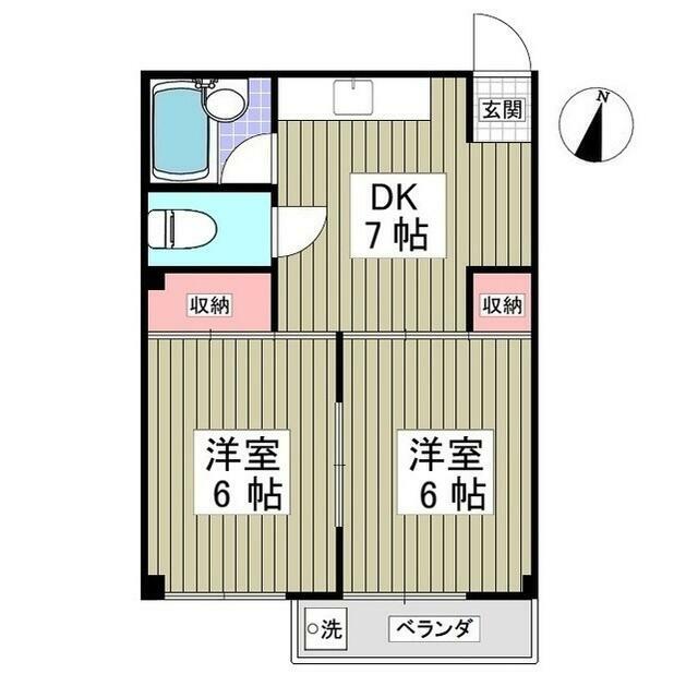 青木ビル 302号室 間取り