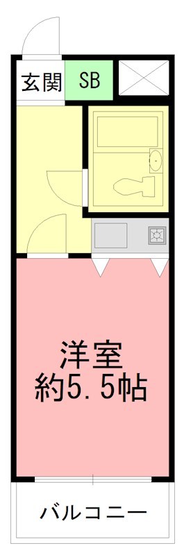 クリオ平塚七番館 507号室 間取り