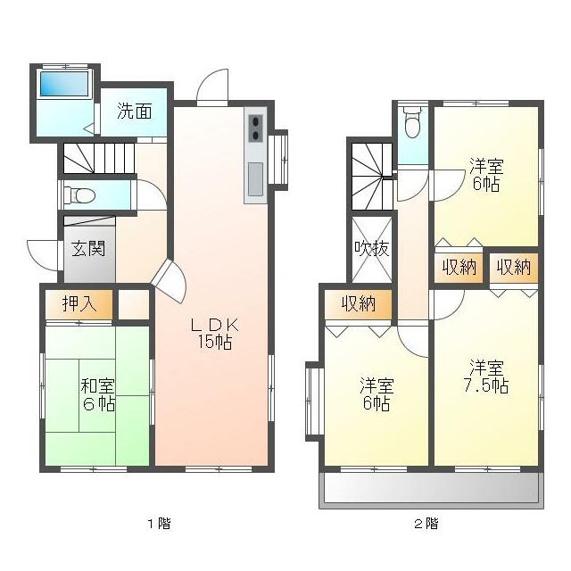 新橋町貸戸建 間取り