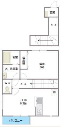 ラテールＣ棟 202号室 間取り