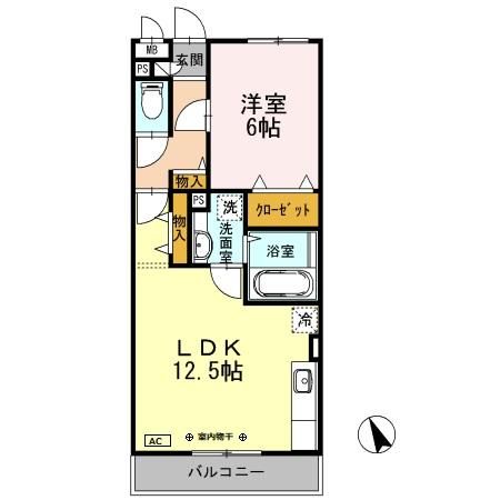 グランドソレイユ 303号室 間取り