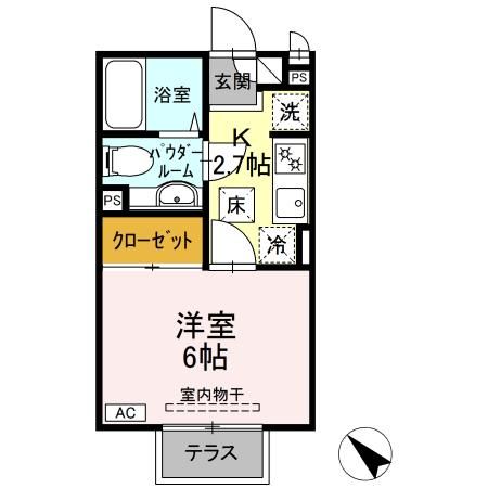 ラマージュ鎌倉 103号室 間取り
