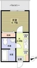 &alpha;(アルファ)　parks　east 303号室 間取り