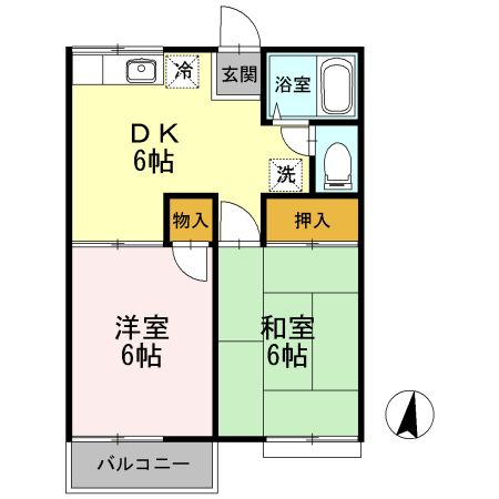 グランデュール福山　B 間取り