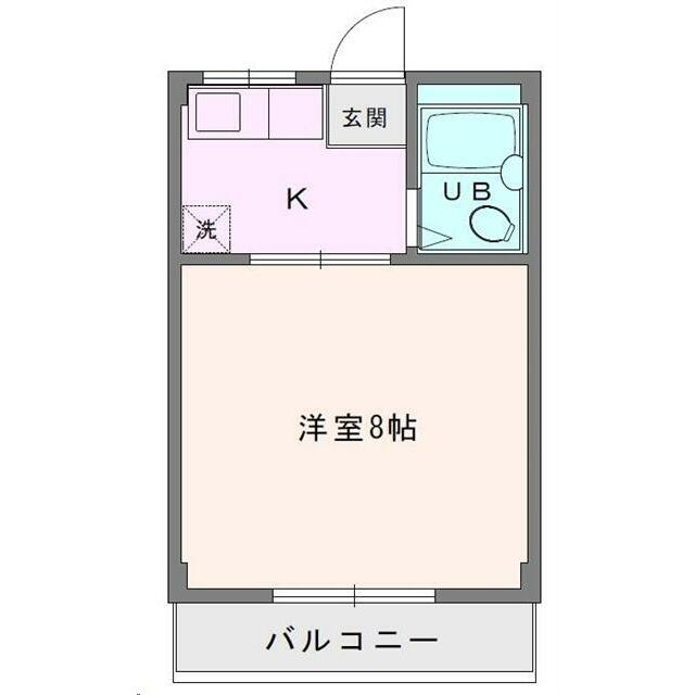 コーポ愛名A 206号室 間取り