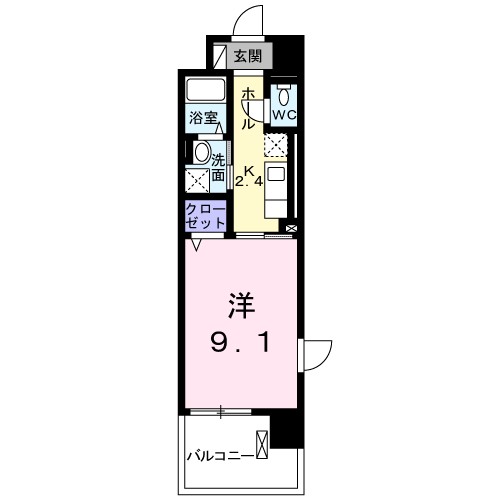 コティエール湘南 201号室 間取り