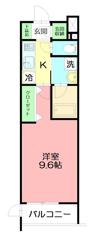 ベルヴュコート湘南 805号室 間取り