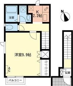RupiahⅠ 203号室 間取り
