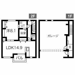 Ｙ．Ｋ　Ｇａｒａｇｅ湘南大和 102号室 間取り