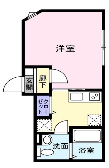 y’s mare 101号室 間取り