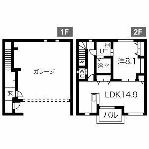 Ｙ．Ｋ　Ｇａｒａｇｅ湘南大和 101号室 間取り