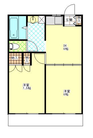 湘南ルナテラス 202号室 間取り