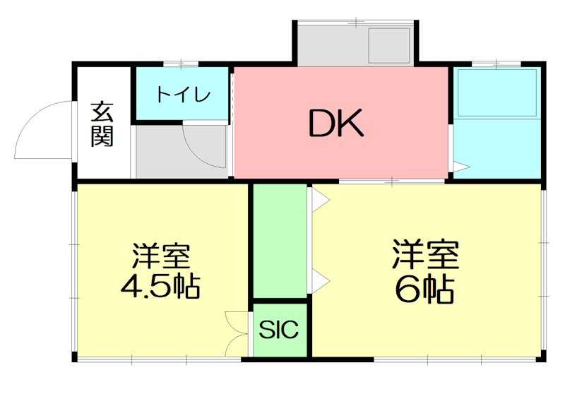 永田貸家   間取り