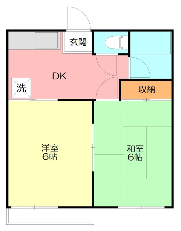 ファミーユ桜ケ丘 203号室 間取り