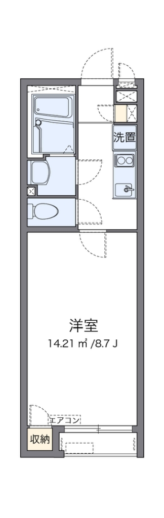 クレイノヒルサイド戸塚 102号室 間取り