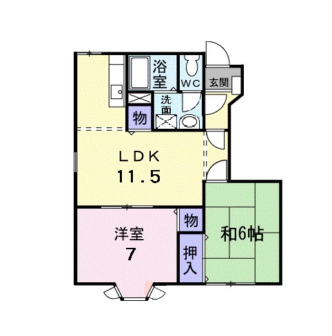 リーヴヴィラ 101号室 間取り