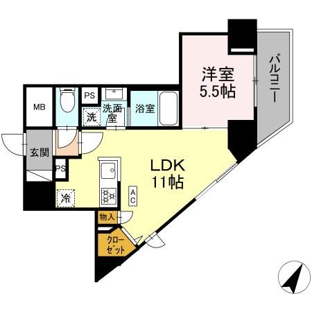K.H.Mビル 間取り