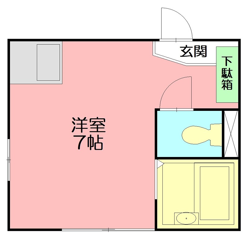 湘南サーファーズ 103号室 間取り