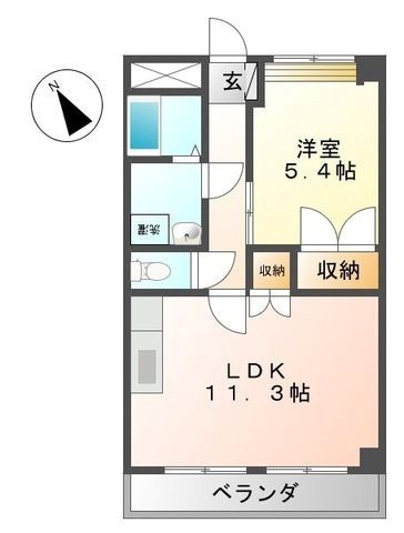 ラベンダー湘南 201号室 間取り