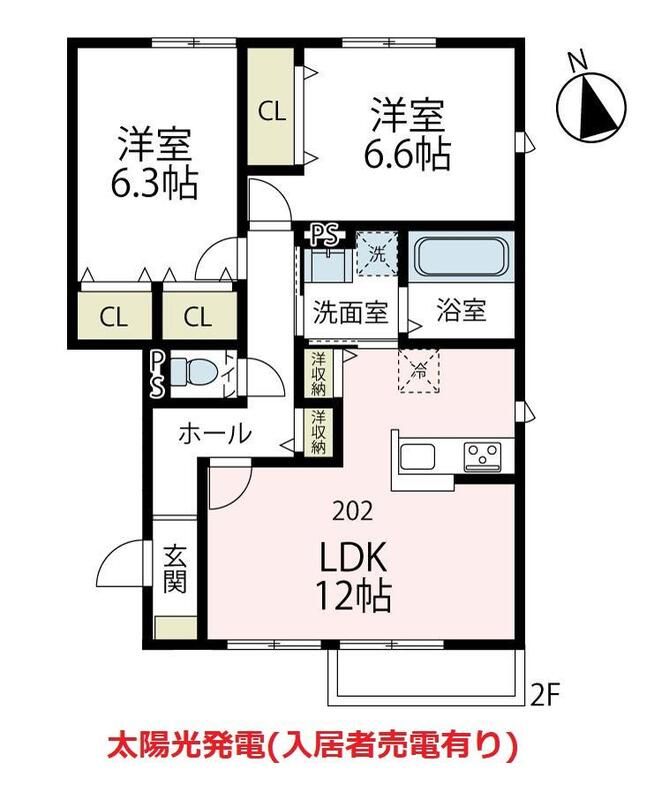 アネシス・T 202号室 間取り