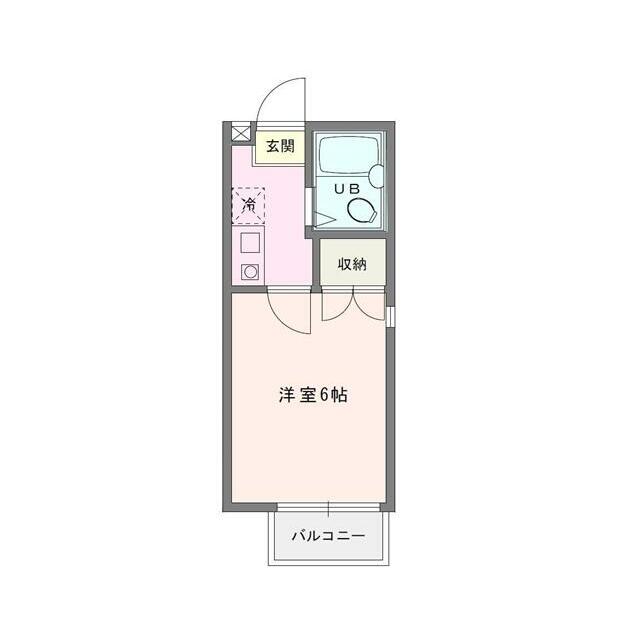 フジパレス湘南平塚六番館 206号室 間取り