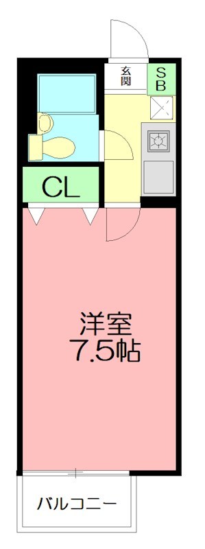 ペルソンヌ下依知 208号室 間取り