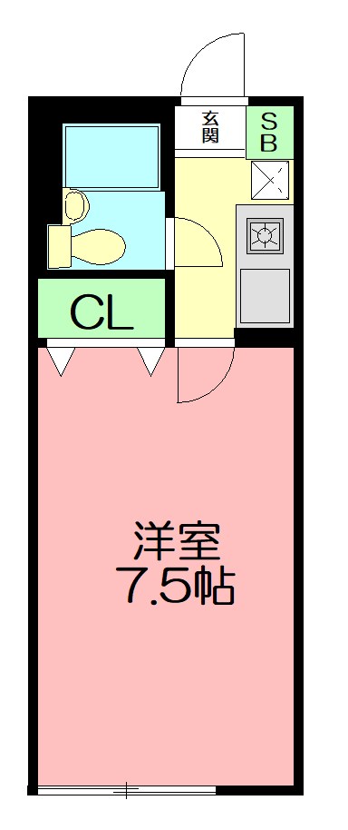 ペルソンヌ下依知 108号室 間取り