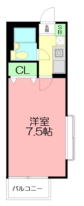 ペルソンヌ下依知 201号室 間取り