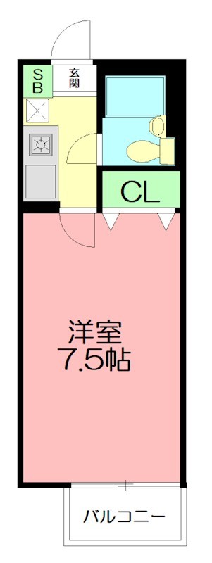 ペルソンヌ下依知 202号室 間取り