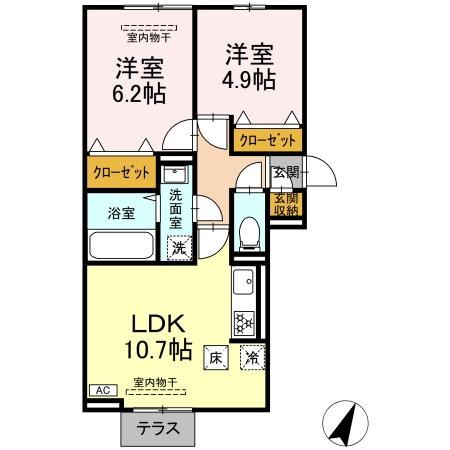 セン・ラークヒルズ 103号室 間取り