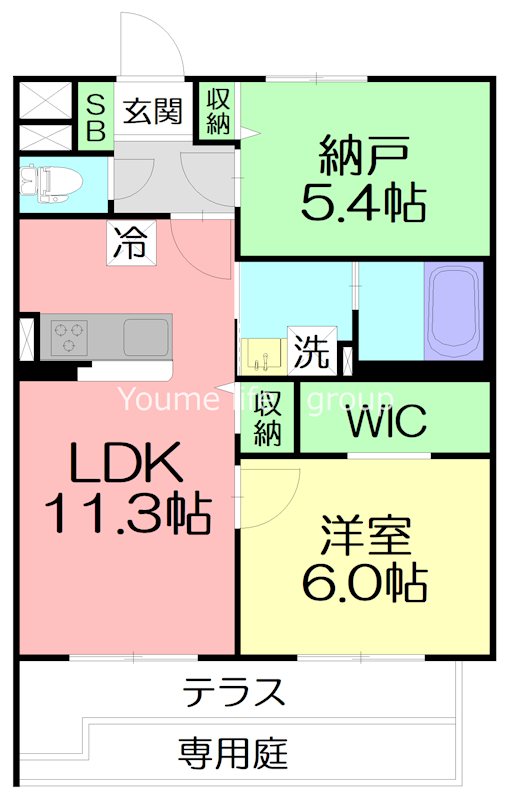 リベルタ 203号室 間取り