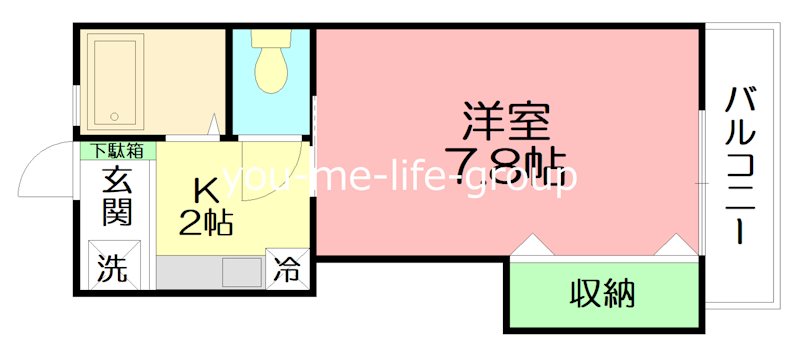 クレール・シェソワ 202号室 間取り