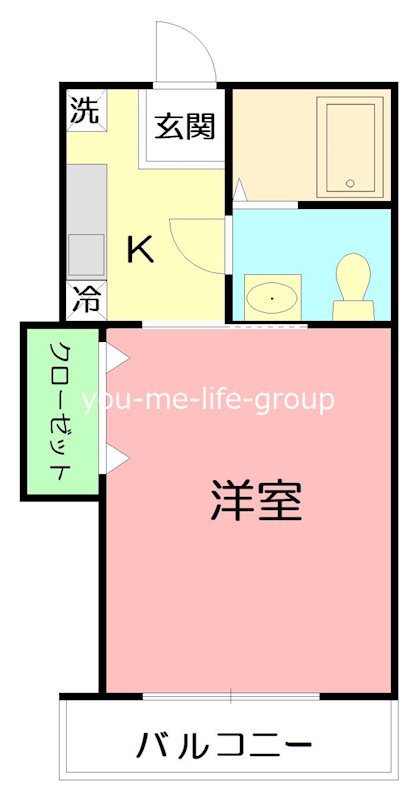 モノリス 104号室 間取り