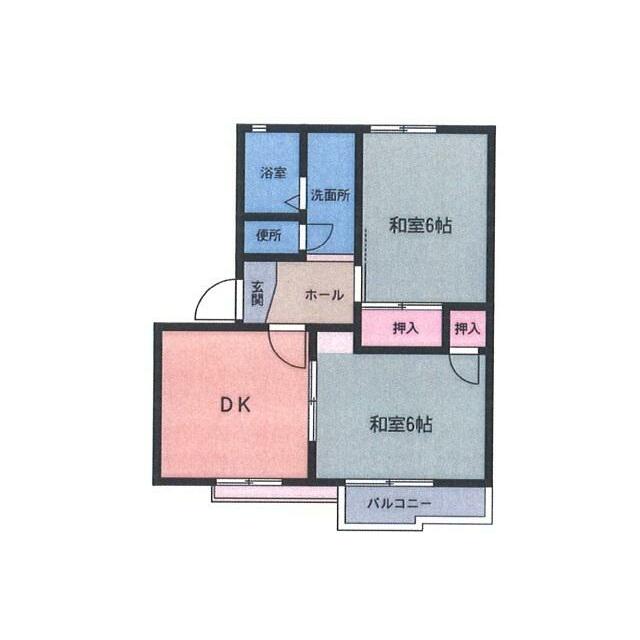 エクセール金子Ｃ 203号室 間取り