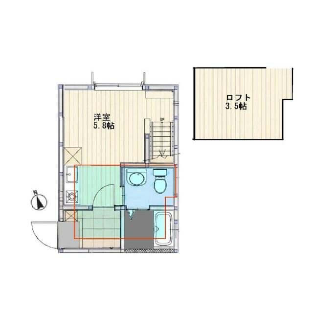 ココリータ戸塚 201号室 間取り