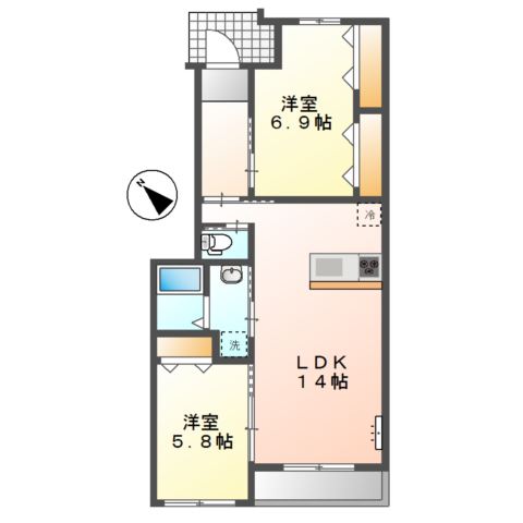 アンジュエールＢ 間取り