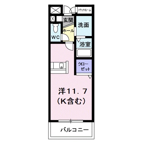 エタニティローズ 303号室 間取り
