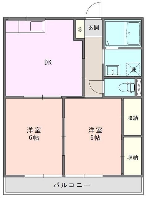ぱーくさいど伊勢 201号室 間取り