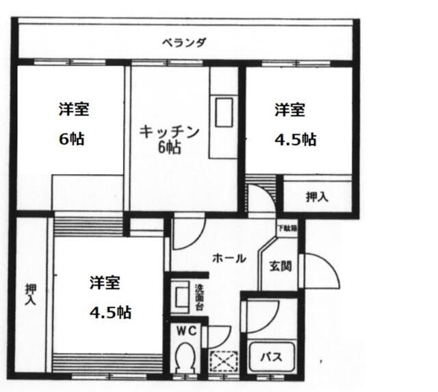 品川ひばりが丘アパート４号棟の物件画像2