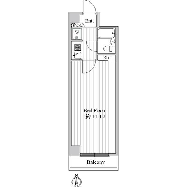 シーサイドビラ鵠沼 0202号室 間取り
