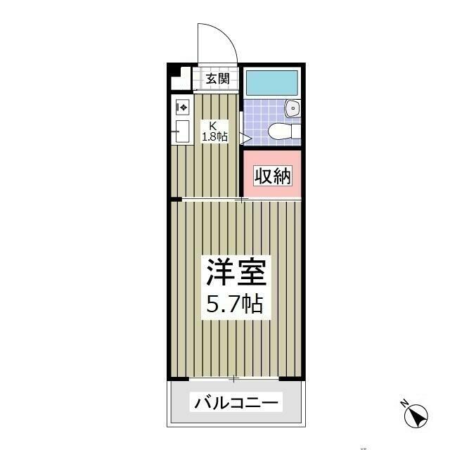 シャトール田口戸塚Ⅰ 306号室 間取り