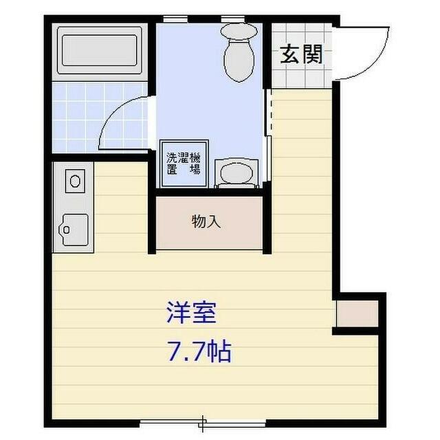 スカイコート天神橋 201号室 間取り