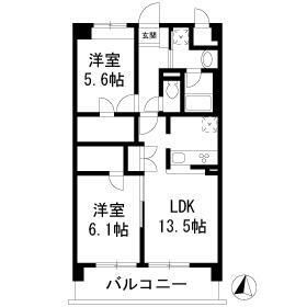 ルミエール 403号室 間取り