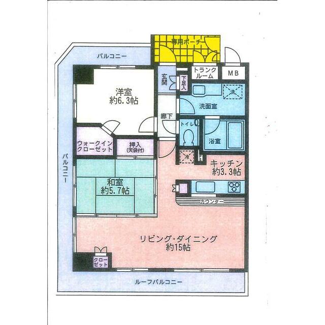マイキャッスル辻堂東海岸 701号室 間取り