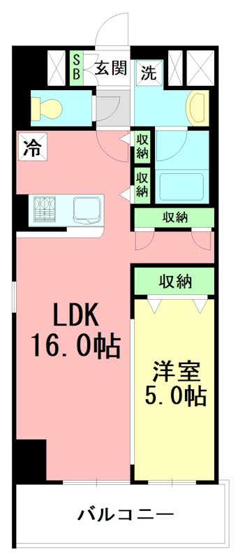 リベラ　マーロⅢ 301号室 間取り