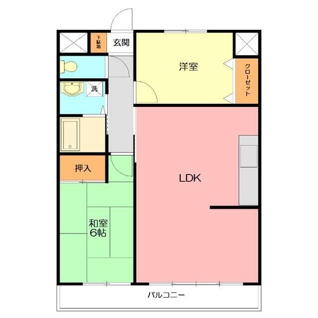 リステージ湘南川名 305号室 間取り