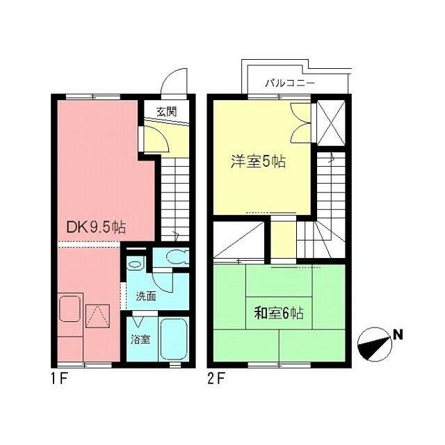 ハイネス井上 110号室 間取り