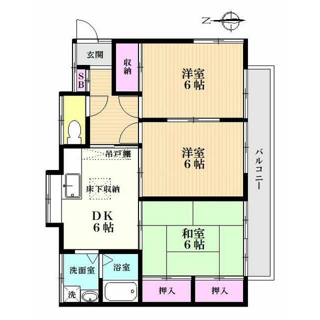 ハイツチェリー 201号室 間取り