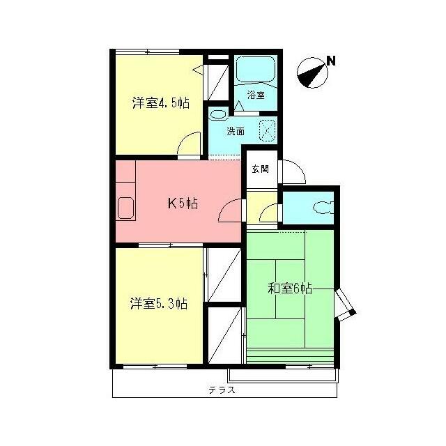 サニーヒル上ノ窪 101号室 間取り