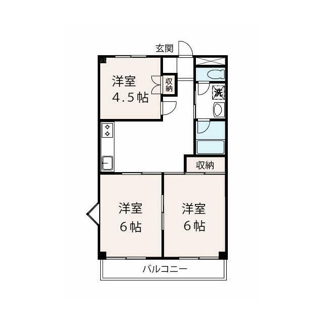 ハイツ堂山 間取り